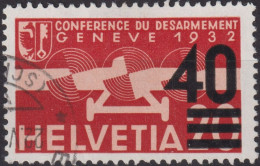 1936 Flugpost Schweiz ⵙ Zum:CH F25, Mi:CH 310,Yt:CH PA23, Stilisiertes Flugzeug - Used Stamps