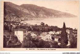 AAOP4-06-0356 - MENTON - Vue Générale Et Les Casernes - Menton