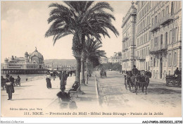 AAOP4-06-0349 - NICE - Promenade Du Midi - Hôtel Beau-Rivage - Palais De La Jetée - Piazze