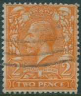Great Britain 1912 SG368 2d Orange KGV #4 FU (amd) - Zonder Classificatie