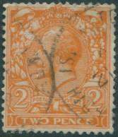 Great Britain 1912 SG368 2d Orange KGV #2 FU (amd) - Zonder Classificatie