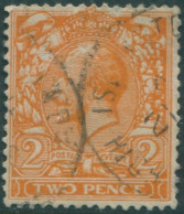 Great Britain 1912 SG368 2d Orange KGV #2 FU (amd) - Ohne Zuordnung