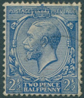 Great Britain 1912 SG372 2½d Blue KGV #3 FU (amd) - Non Classificati