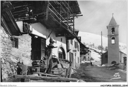 AAOP1-05-0027 - LES ALPES - Le Queyras - SAINT-VERAN - Le Plus Haut Village D'Europe - Rue Du Village Et Le Temple - Autres & Non Classés