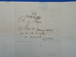 DP2 FRANCE  LETTRE  1824 PETIT BUREAU BEZIERS A MARSEILLE    ++AFF. INTERESSANT++ - 1801-1848: Vorläufer XIX