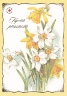 Postal Stationery - Easter Flowers - Daffodils - Narcissus - Red Cross 2022 - Suomi Finland - Postage Paid - Postwaardestukken