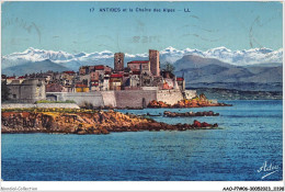 AAOP7-06-0553 - ANTIBES Et  La Chaines Des Alpes - Antibes - Les Remparts