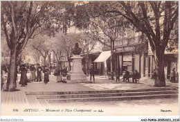 AAOP6-06-0520 - ANTIBES - Monument Et Place Championnet - Antibes - Vieille Ville