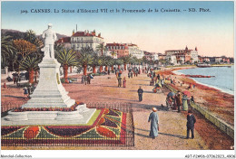 ABTP2-06-0141 - CANNES - La Statue D'Edouard Vii Et La Promenade De La Croisette - Cannes