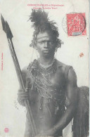 1909  Congo Français Et Dépendances    "  Guerrier Pahouin  Yenvi   "   ( Pour Charleville ) - Frans-Kongo