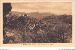 ABTP11-06-1023 - SAINT-PAUL-DE-VENCE- Vue Generale Et Les Alpes - Saint-Paul