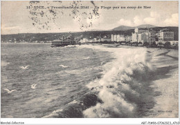 ABTP1-06-0069 - NICE - Promenade Du Midi - La Plage Par Un Coup De Mer - Cartas Panorámicas