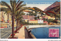 ABTP9-06-0795 - MENTON - Le Quai Bonaparte Et Le Port - Menton