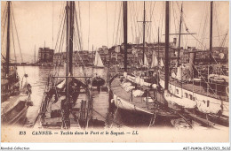 ABTP6-06-0505 - CANNES - Yachts Dant Le Port Et Le Suquet - Cannes