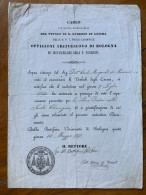 PONTIFICIA UNIVERSITA' DI BOLOGNA :"..Dr. Carlo Mongardi Di Medicina....libera Pratica Facolta' Chirurgica.." 10/5/1848 - Historische Dokumente