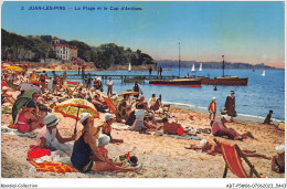 ABTP5-06-0410 - JUAN-LES-PINS - La Plage Et Le CAP D'ANTIBES - Juan-les-Pins