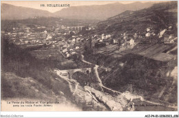 ACJP4-01-0279 -  BELLEGARDE - La Perte Du Rhone Et Vue Générale Avec Les Trois Ponts  - Bellegarde-sur-Valserine