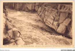 ACJP4-01-0284 -  BELLEGARDE - PERTE DU RHONE - EN AVAL DU BARRAGE DEPUIS LA RIVE GAUCHE  - Bellegarde-sur-Valserine
