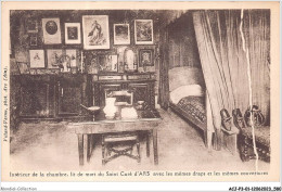ACJP3-01-0240 - Interieur De La Chambre ,lit De Mort Du Saint Curé D'ARS Avec Les Memes Draps Et Les Memes Couvertures - Ars-sur-Formans