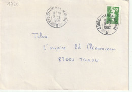 CAD / N°  2711  83800  - HYERES   MARINE - Manual Postmarks