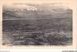 ACJP10-01-0909 - GEX - Les Alpes Et Le Léman - Vue Panoramique - Prise De La Route De La Faucille  - Gex