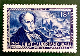 1948 FRANCE N 816 - CHATEAUBRIAND 1768-1848 - Ungebraucht