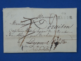 DP2 FRANCE  LETTRE DEBOURSé DE LYON  1820 PETIT BUREAU GRASSE  ++AFF. INTERESSANT++ - 1801-1848: Voorlopers XIX