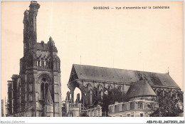 AEBP11-02-1128 - SOISSONS - Vue D'ensemble Sur La Cathédrale  - Soissons