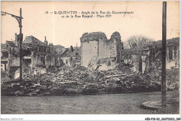 AEBP10-02-0978 - SAINT-QUENTIN - Angle De La Rue Du Gouvernement Et De La Rue Raspail - Mars 1919 - Saint Quentin