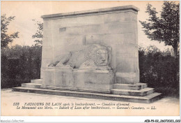 AEBP9-02-0788 - FAUBOURG DE LAON Après Le Bombardement - Cimetière Allemand - Le Monument Aux Morts  - Laon