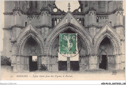 AEBP8-02-0752 - SOISSONS - Eglise Saint-Jean-des-Vignes - Le Portail - Soissons