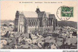 AEBP7-02-0632 - SAINT-QUENTIN - Basilique - Vue Du Beffroi  - Saint Quentin