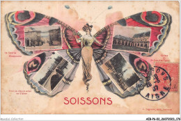 AEBP6-02-0574 - SOISSONS FEMME PAPILLON - Soissons