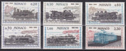 Monaco 1968 - Mi.Nr. 896 - 901 - Postfrisch MNH - Eisenbahnen Railways Lokomotiven Locomotives - Trenes
