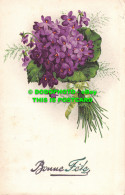 R515685 Bonne Fete. Flowers. L. P. Postcard - Monde