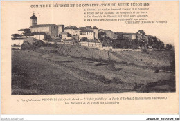 AFBP1-01-0091 - PEROUGES -  Vue Générale De Perouges Coté Ouest - L'église Fortifiée Et La Porte D"en-haut - Pérouges
