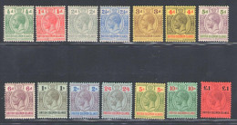 1914-23 British Solomon Islands - Stanley Gibbons N. 22/38 - MH* - Otros & Sin Clasificación