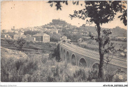 AFAP2-04-0108 - FORCALQUIER - Vue Générale Avec Le Pont  - Forcalquier