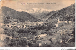 AFAP1-04-0016 - DIGNE - Vue Générale Et Montagne Des Trois Evêchés - Digne