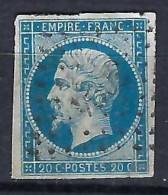 FRANCE Classique, B Obl. PC Des Villes Sur TP Isolés: PC 3024 (St Chignan,4) Sur Y&T 14A - 1853-1860 Napoléon III