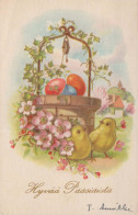 PASQUA POLLO UOVO Vintage Cartolina CPA #PKE123.A - Easter