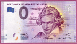 0-Euro XEKL 2019-1 BEETHOVEN 250. GEBURTSTAG - BONN - Private Proofs / Unofficial