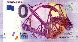 Billet Touristique - 0 Euro - Allemagne - Europa Park (2016-1) - Privatentwürfe