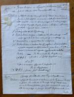 GOVERNO PONTIFICIO LEGAZIONE DI FERRARA - GEMDARMI PONTIFICI DI RENAZZO 14 Settembre 1854 - SISTEMAZIONE LETTI .... - Historische Dokumente