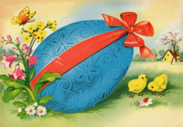 PASQUA POLLO UOVO Vintage Cartolina CPSM #PBP259.A - Easter