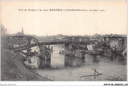 AFRP4-08-0315 - Pont Du Chemin De Fer Entre - MEZIERES Et CHARLEVILLE - Charleville