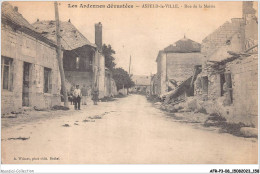 AFRP3-08-0232 - Les Ardennes Dévastées - ASFELD-LA-VILLE - Rue De La Mairie - Other & Unclassified