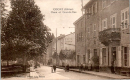 Cogny Canton Villefranche-sur-Saône Place Et Grande-Rue Rhône 69640 Cpa Non Ecrite Au Dos En B.Etat - Other & Unclassified