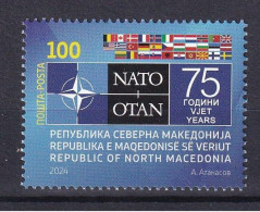 MACEDONIA NORTH 2024,75th ANNIVERSARY OF NATO,MNH - Noord-Macedonië