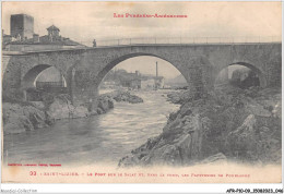 AFRP10-09-0910 - ST-LIZIER - Le Pont Sur Le Salat Et - Dans Le Fond - Les Papeteries De Poublande - Saint Girons